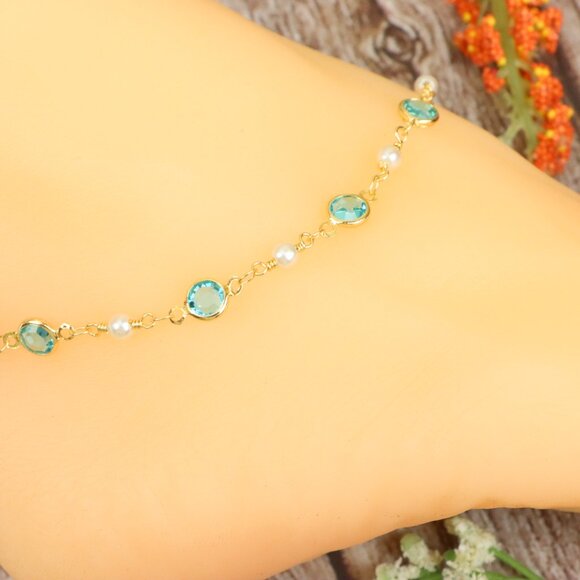 "Dainty Anklet for Women – Elegant Everyday Jewelry & Perfect Gift | MLCRC1439 - Picture 5 of 10